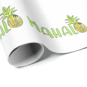 Mahalo Pineapple Cadeaupapier (Rol Hoek)