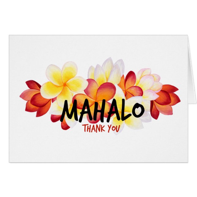 Mahalo Plumeria (Voorkant Horizontaal)