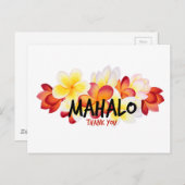Mahalo Plumeria Briefkaart (Voorkant / Achterkant)