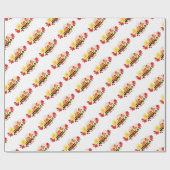 Mahalo Plumeria Cadeaupapier (Vlak)