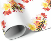 Mahalo Plumeria Cadeaupapier (Rol Hoek)