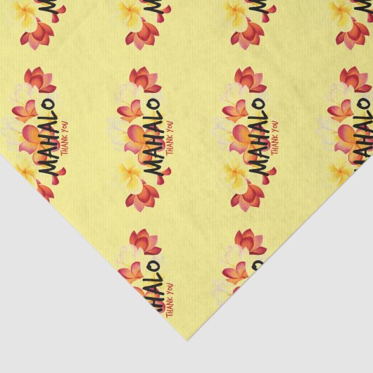 Mahalo Plumeria Tissuepapier (Detail)