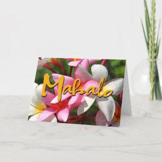 Mahalo Plumerias Bedankkaart