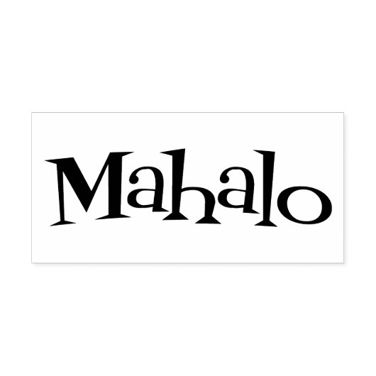 Mahalo retro lounge rubberstempel (Afrduk)