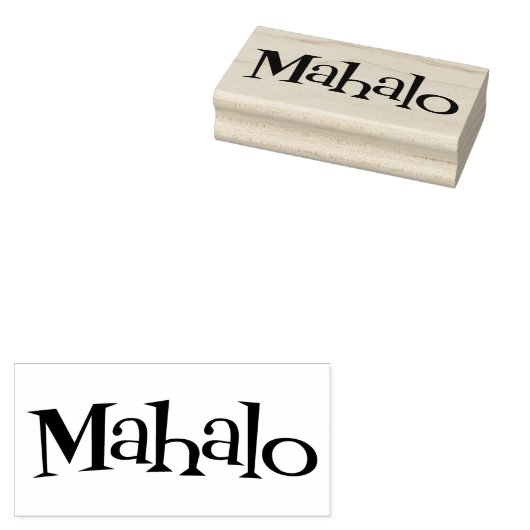 Mahalo retro lounge rubberstempel (Gestempeld)