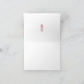 Mahalo roos roze tropisch anananassetschrift bedankkaart (Binnen)