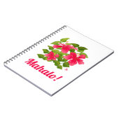 Mahalo. Roze Hawaiian Hibiscus Painting Notitieboek (Linkerzijde)