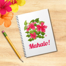 Mahalo. Roze Hawaiian Hibiscus Painting