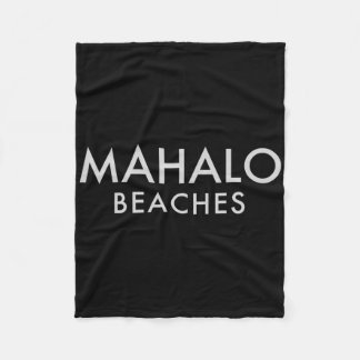 Mahalo stranden Hawaii Mannen vrouwen Fleece Deken