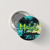 Mahalo Sunset Pin Ronde Button 3,2 Cm (Voorkant /achterkant)