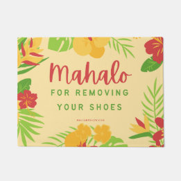 MAHALO VOOR HET UITDOEN VAN JE SCHOENEN - Deurmat