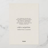 Mahalo | Weddenfoto-Folie Hartelijk dank Folie Uitnodiging (Achterkant)