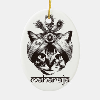 Maharaja Cat Keramisch Ornament