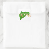 Maharashtra Vierkante Sticker (Tas)