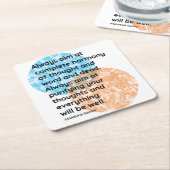 Mahatma Gandhi Altijd citeert Kartonnen Onderzetters (Schuin)