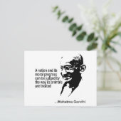 Mahatma Gandhi Animal Rights Briefkaart (Staand voorkant)