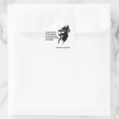 Mahatma Gandhi Animal Rights Ronde Sticker (Tas)