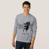 Mahatma Gandhi Animal Rights Sweatshirt (Voorkant volledig)