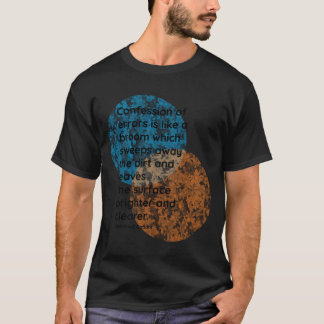 Mahatma Gandhi Bekentenis Citaten grappig T-shirt