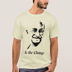 Mahatma Gandhi - ben de Verandering - Organische T-shirt