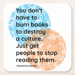 Mahatma Gandhi Books Quotes Kartonnen Onderzetters