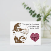 Mahatma Gandhi Briefkaart (Staand voorkant)