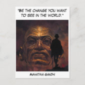 Mahatma Gandhi Briefkaart (Voorkant)