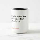 Mahatma Gandhi citaat over denken Mok (Midden)