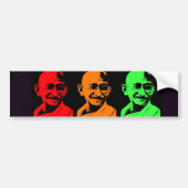 Mahatma Gandhi Collage Bumpersticker (Voorkant)