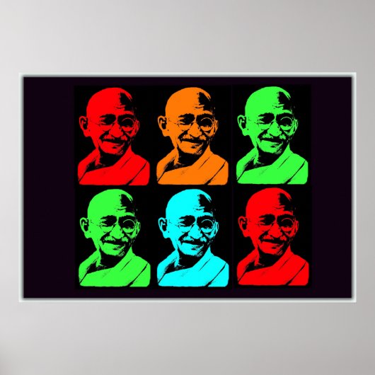 Mahatma Gandhi Collage Poster (Voorkant)