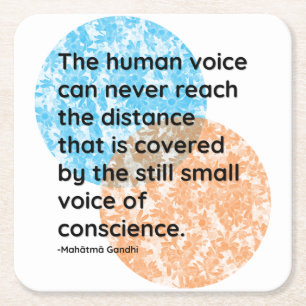Mahatma Gandhi Conscience Quotes Kartonnen Onderzetters