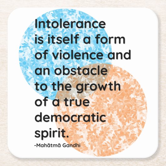 Mahatma Gandhi Democratic Quotes Kartonnen Onderzetters (Voorkant)