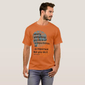 Mahatma Gandhi Doe Het Quotes vriend T-shirt (Voorkant volledig)