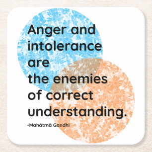 Mahatma Gandhi Enemies Quotes Kartonnen Onderzetters