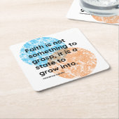 Mahatma Gandhi Faith Quotes Kartonnen Onderzetters (Schuin)