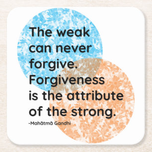 Mahatma Gandhi Forgiviteit Quotes Kartonnen Onderzetters