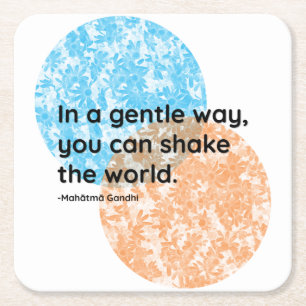 Mahatma Gandhi Gentle Quotes Kartonnen Onderzetters