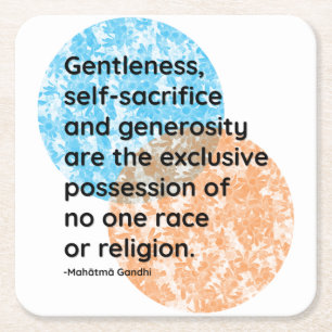 Mahatma Gandhi Gentleness Quotes Kartonnen Onderzetters