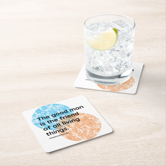 Mahatma Gandhi Good Man Quotes Kartonnen Onderzetters (Insitu)