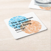 Mahatma Gandhi Good Man Quotes Kartonnen Onderzetters (Schuin)