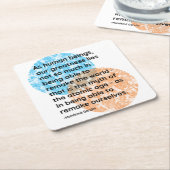 Mahatma Gandhi Greatness Quotes Kartonnen Onderzetters (Schuin)