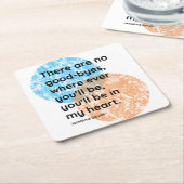 Mahatma Gandhi Heart Quotes Kartonnen Onderzetters (Schuin)