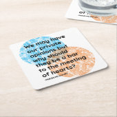 Mahatma Gandhi Heart Quotes Kartonnen Onderzetters (Schuin)