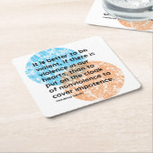 Mahatma Gandhi Heart Quotes Kartonnen Onderzetters (Schuin)