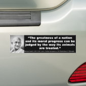 MAHATMA GANDHI Het leed van een nationale rechter Bumpersticker (Op auto)