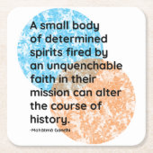 Mahatma Gandhi History Quotes Kartonnen Onderzetters (Voorkant)
