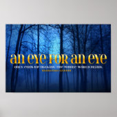 Mahatma Gandhi Inspirerend Quote "Eye for eye" Poster (Voorkant)