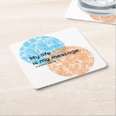 Mahatma Gandhi Life Quotes Kartonnen Onderzetters (Schuin)