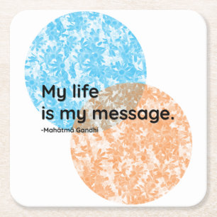 Mahatma Gandhi Life Quotes Kartonnen Onderzetters