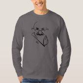 Mahatma Gandhi Long Sleeve T-Shirt (Voorkant)
